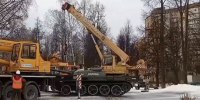Танк Т-55 увезли из Парка Победы в Йошкар-Оле - Pg12.Ru